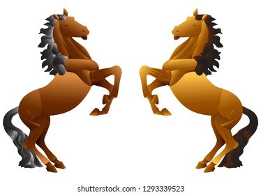 Statue of horse graphic vector