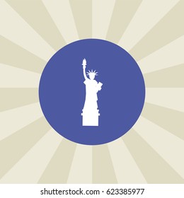 statue icon. sign design. background