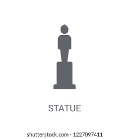 Statue icon. Trendy Statue logo concept on white background from Museum collection. Suitable for use on web apps, mobile apps and print media.