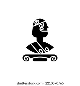 statue icon vector design templates 