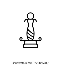 statue icon vector design templates 