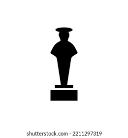 statue icon vector design templates 