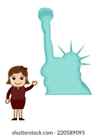 Statue of Liberty - Cartoon