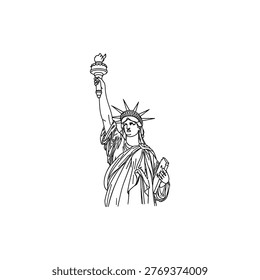 The Statue of Liberty copper figure