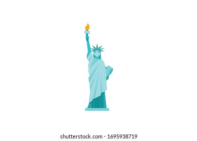 Statue Liberty Country Icon Vector Design Illustration