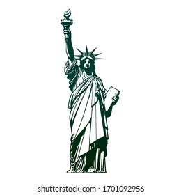 Statue of Liberty design vector.