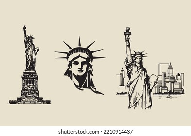 Statue of Liberty from different angles