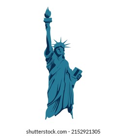 statue of Liberty icon isolated