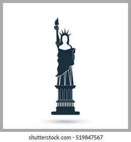 The Statue of Liberty icon. Simple design for web and mobile