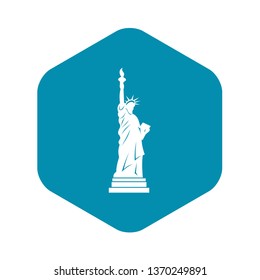 Statue of liberty icon. Simple illustration of statue of liberty vector icon for web