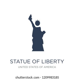 Statue of liberty icon. Trendy flat vector Statue of liberty icon on white background from United States of America collection, vector illustration can be use for web and mobile, eps10