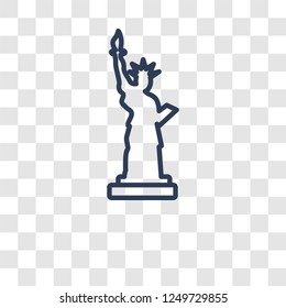 Statue of liberty icon. Trendy Statue of liberty logo concept on transparent background from United States of America collection