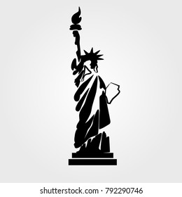 Statue of Liberty icon. USA New York symbol.