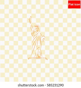 Statue Of Liberty  icon Vector design.