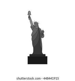 Statue of Liberty icon. vector illustration.