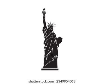 statue of liberty icon vector illustrations