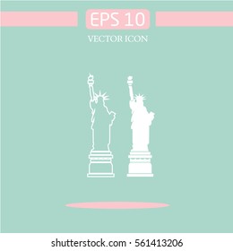 The Statue of Liberty  icon.logo design.graphic image.simple icon for web.