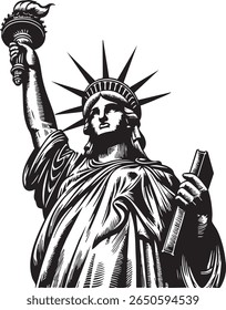 The Statue of Liberty illustration