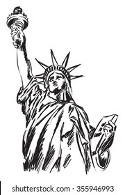 statue of liberty illustration 