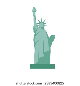 statue of liberty illustration, famous landmark International country landmark vector