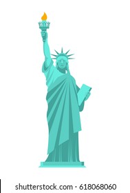 Statue of Liberty isolated. National symbol of America. US Landmark
