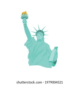 statue of liberty monument isolated style