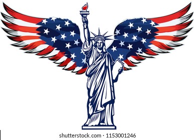 Statue of Liberty. New York and American symbol