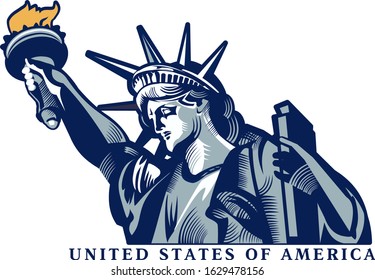 Statue of Liberty. New York and American symbol