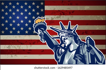 Statue of Liberty. New York and American symbol