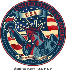 Statue of Liberty. New York and American symbol
