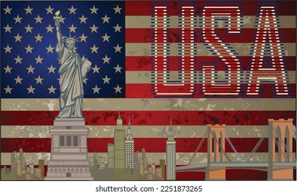 Statue of Liberty. New York and American symbol