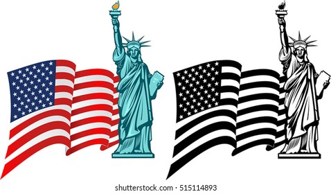 Statue of Liberty. New York and American symbol