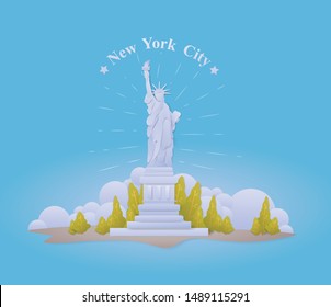 statue of liberty new york city, paper art