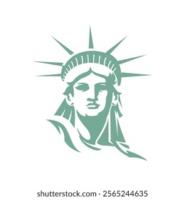 Statue of Liberty. New York city Statue of Liberty vector illustration.