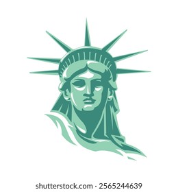 Statue of Liberty. New York city Statue of Liberty vector illustration.