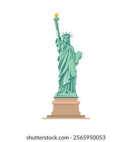 Statue of Liberty. New York city Statue of Liberty vector illustration.