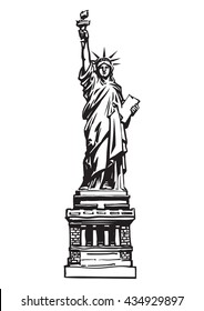 Statue De La Liberte Noir Et Blanc Images Photos Et Images Vectorielles De Stock Shutterstock