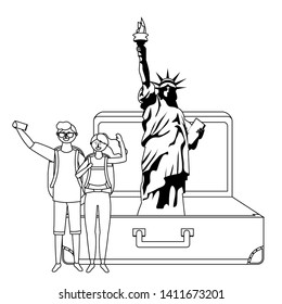 Statue of Liberty in New York design