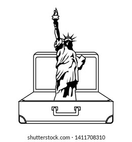 Statue of Liberty in New York design