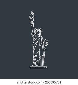 Freiheitsstatue. New York Wahrzeichen. Amerikanisches Symbol