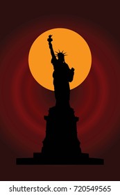 Statue of Liberty. New York landmark. American symbol.