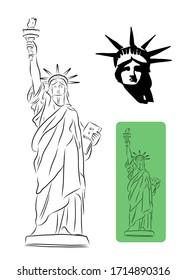 Statue of Liberty, New York, sketch