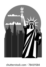 Statue of Liberty - New York - vector