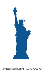 statue of liberty on background