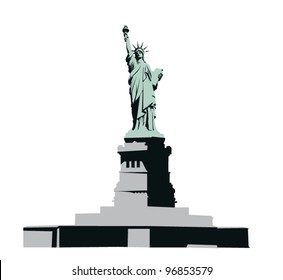 Statue of Liberty on the monument