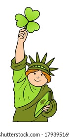 Statue of Liberty on Patrick's Day