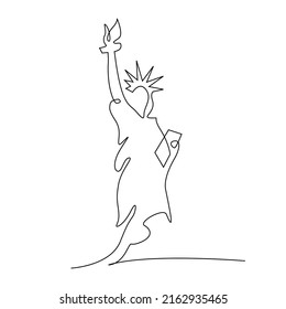 858 Statue liberty line drawing Images, Stock Photos & Vectors ...