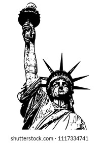 334 Statue liberty head vector Images, Stock Photos & Vectors ...