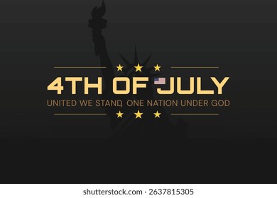 Statue of Liberty Poster with Patriotic Text