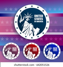 Statue of Liberty. Statue of Liberty. A set of editable vector images for magazines, books, booklets, advertisements.